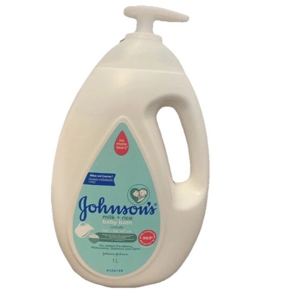 1000ML Johnson Bath Baby Milk Rice Shower Body Skin 1 Liter New 1